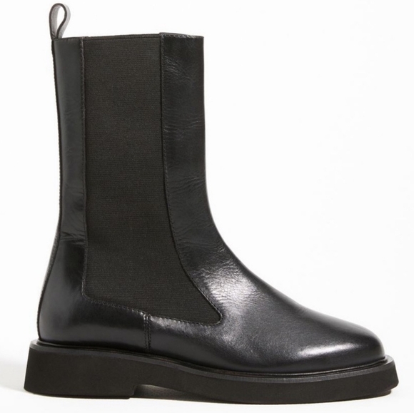 Pilcro Shoes - New Pilcro Anthropologie Black Patent Leather Chelsea Ankle Boot
